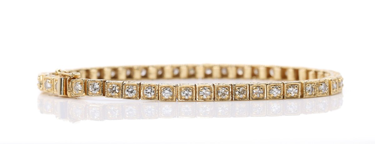14k Diamond Bracelet
