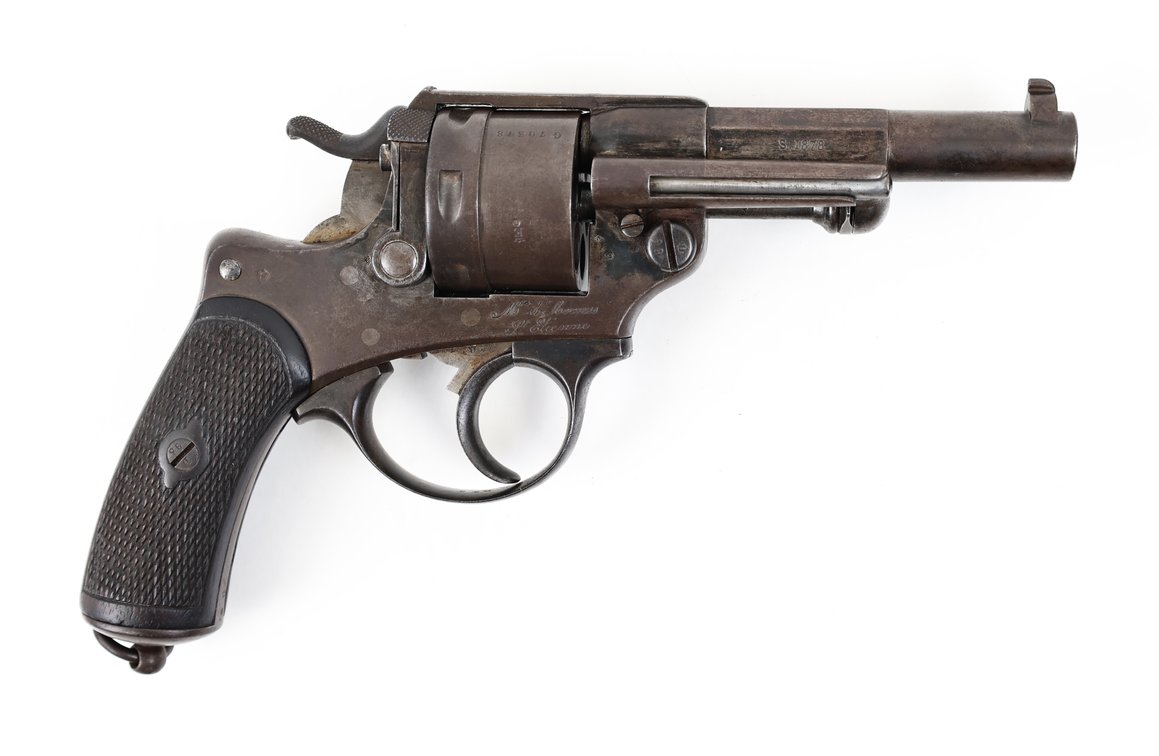 Antique French St Etienne Mle 1873 Double Action Revolver