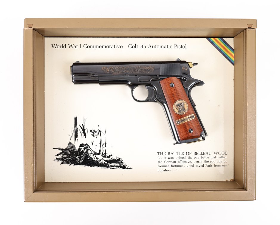 Cased Colt 1911 WWI Battle Of Belleau Wood Commemorative Semi Automatic Pistol