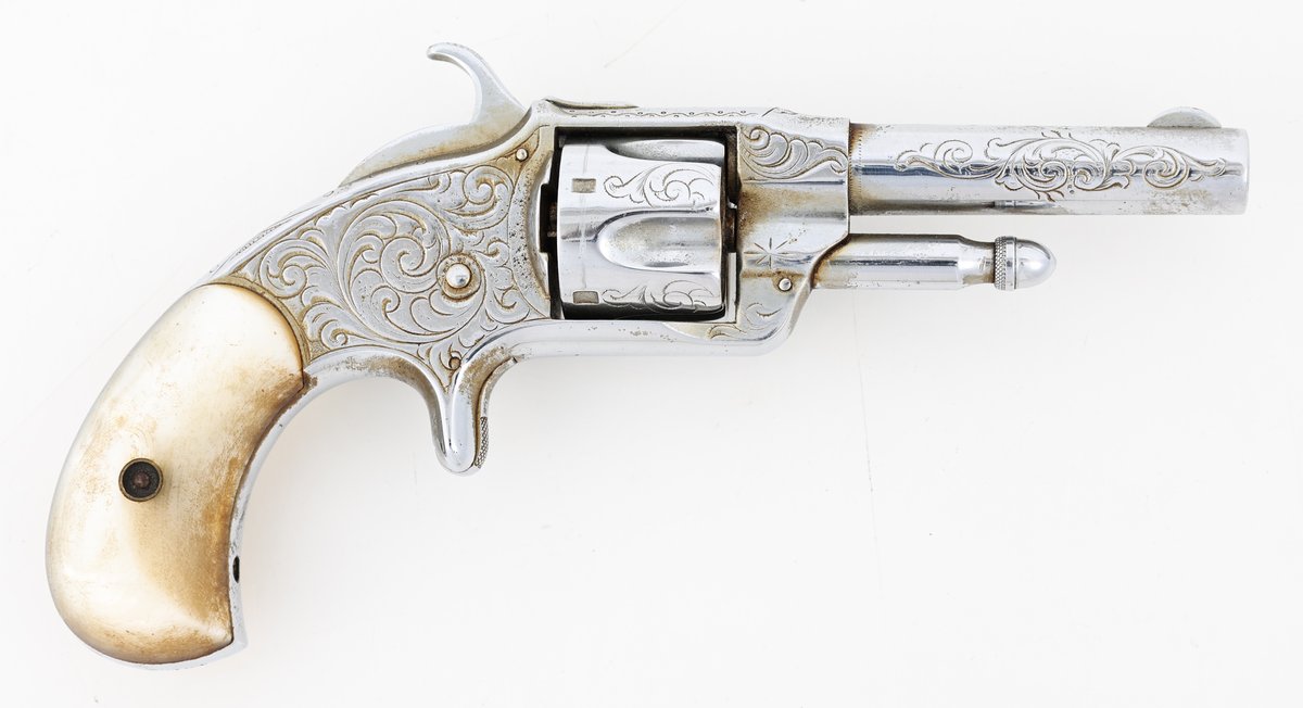 Antique Otis Smith Patent 1873 Pocket Revolver