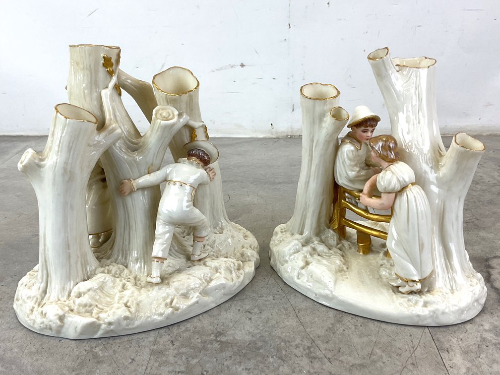 Royal Worcester James Hadley Spill Vases