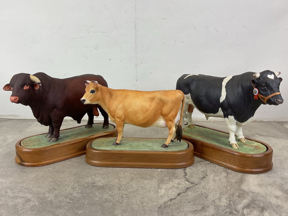 Royal Worcester Bull & Cow Figures