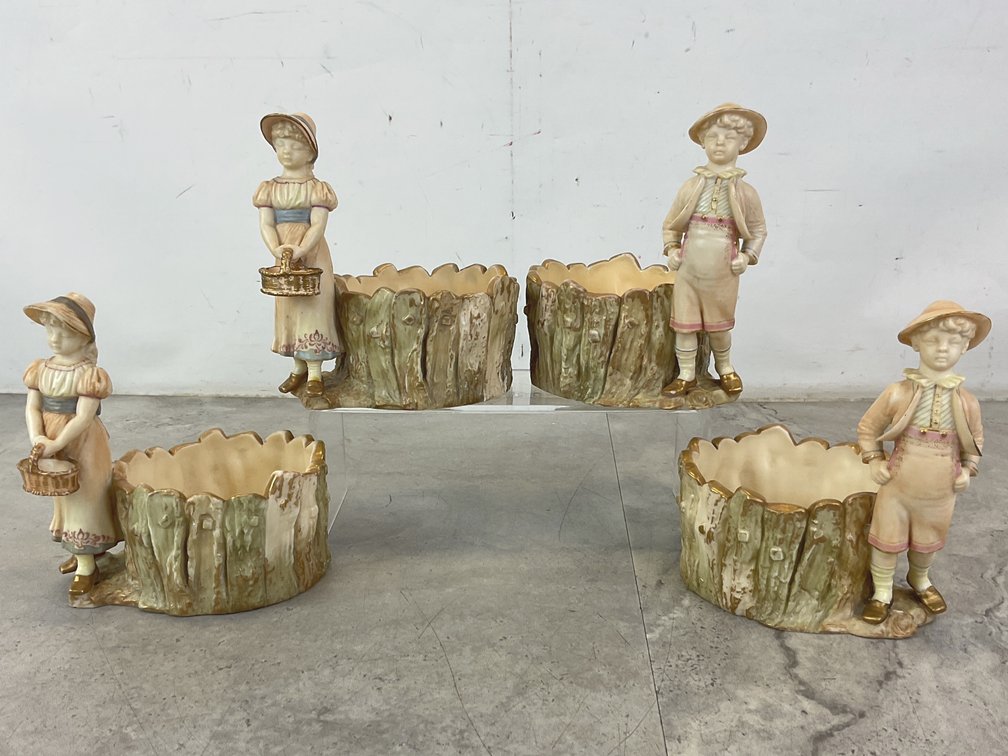 Royal Worcester James Hadley Figural Planters