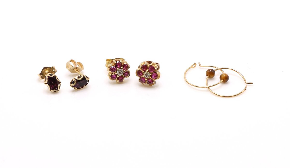 14k YG Earrings