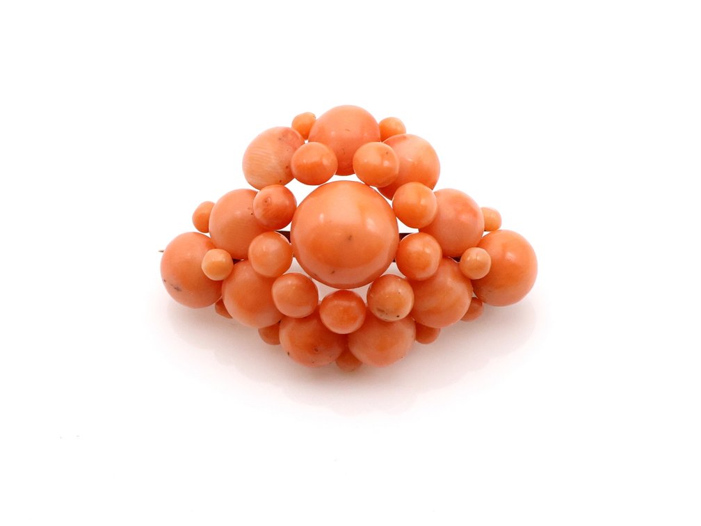14k YG Coral Pin/Pendant