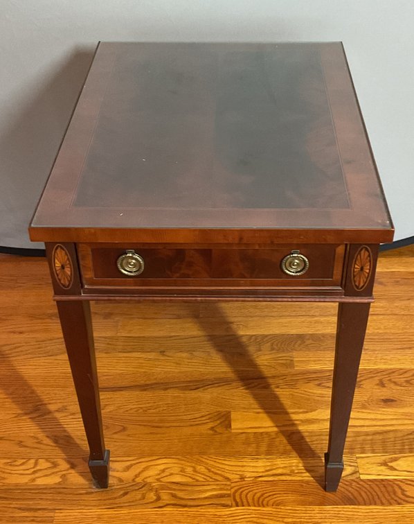 Hekman Mahogany Side Table