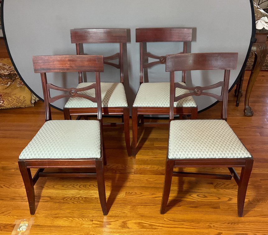 Set of 4 Mahogany Side Chairs
