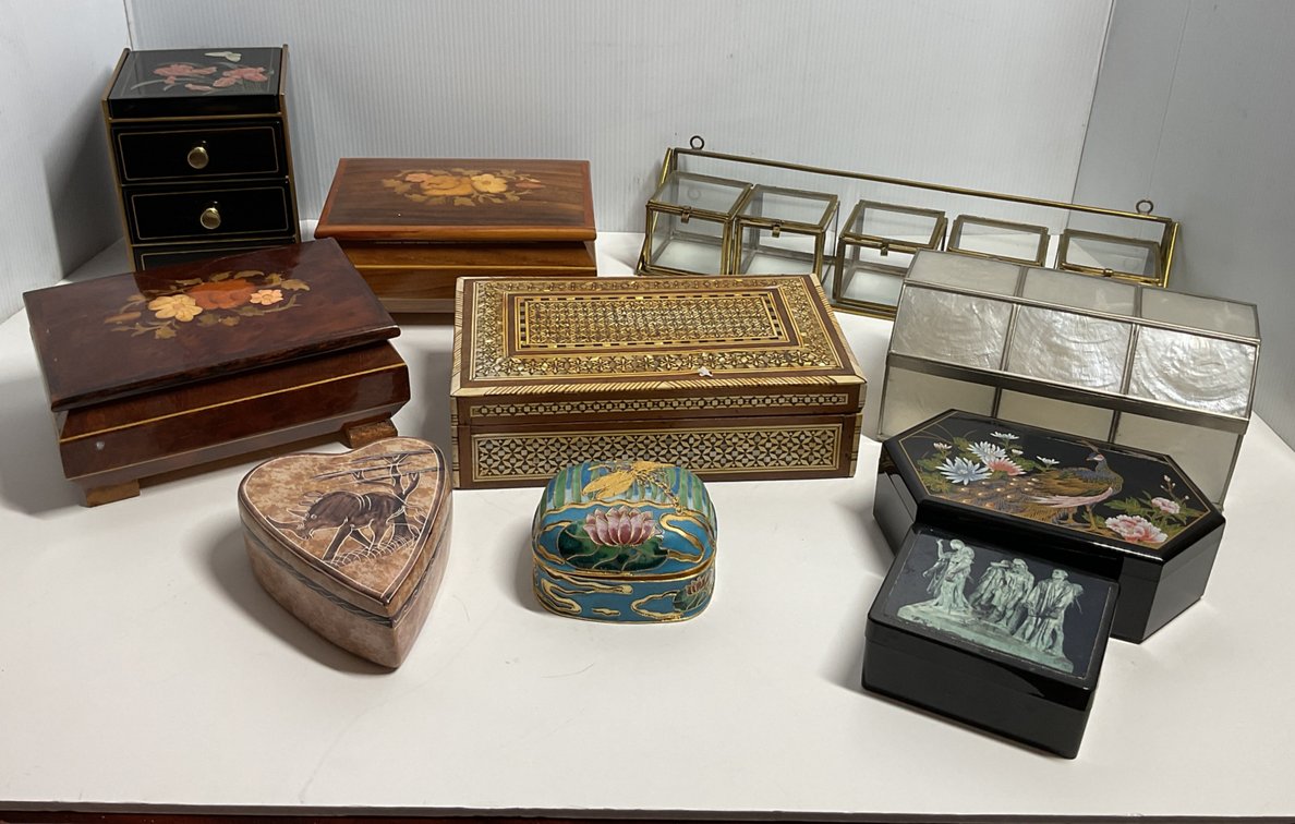 Decorative Trinket and Music Boxes