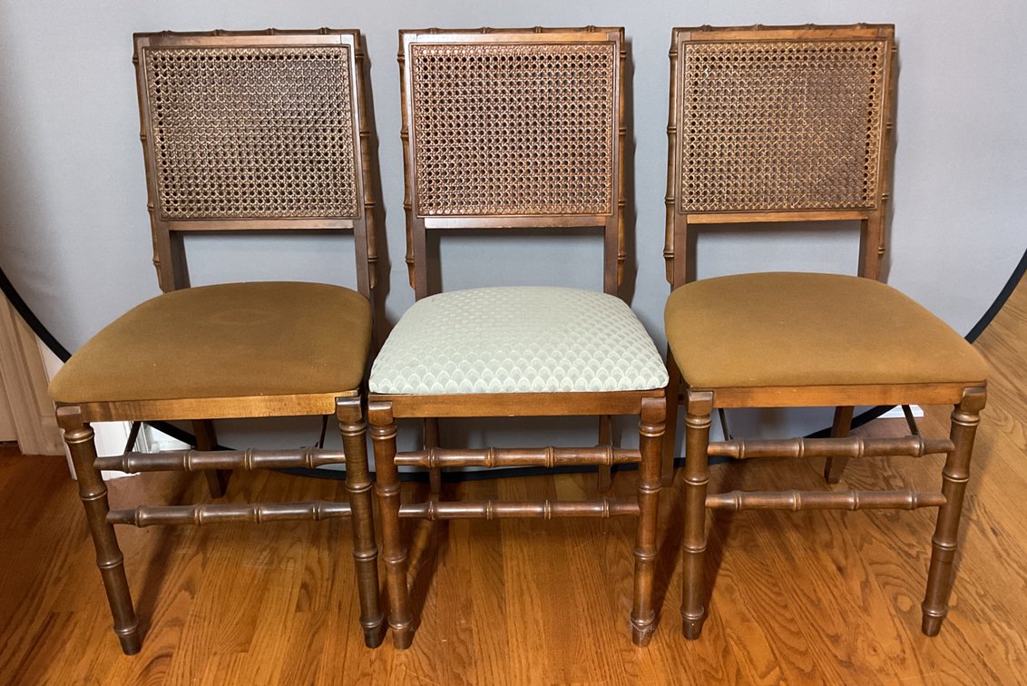 Stakmore Faux Bamboo Folding Chairs