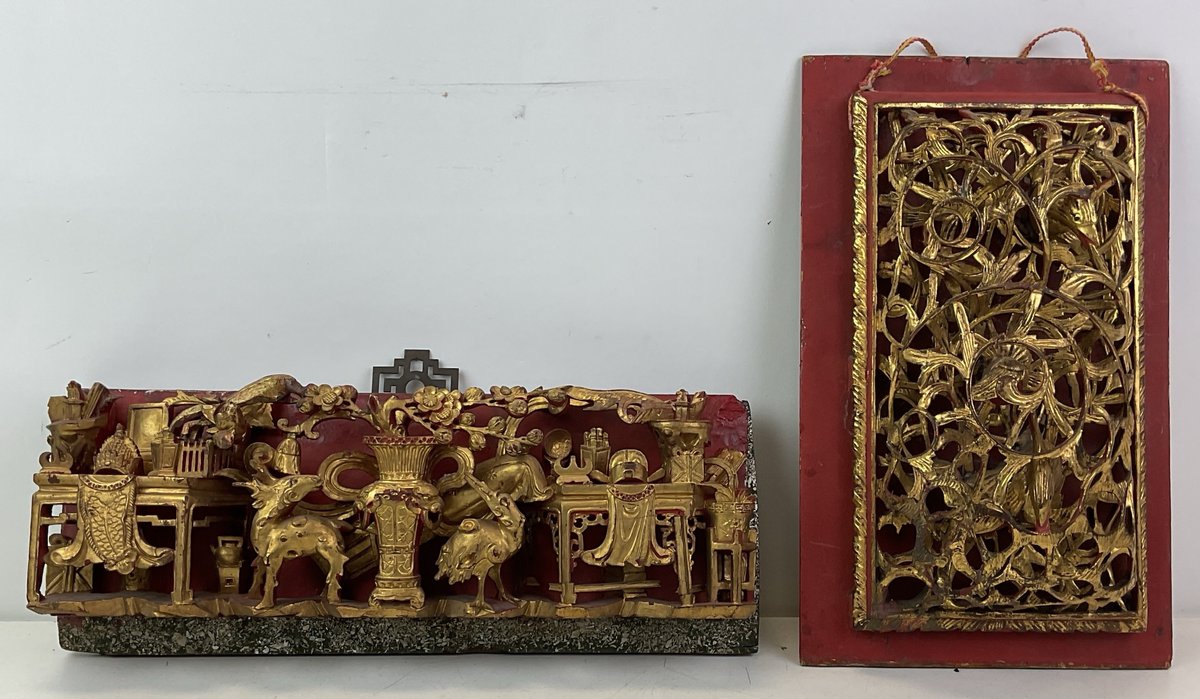 Chinese Carved Panels