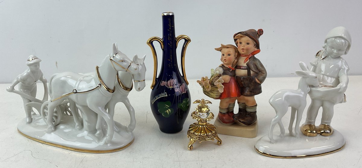 Faberge Crystal & German Porcelain