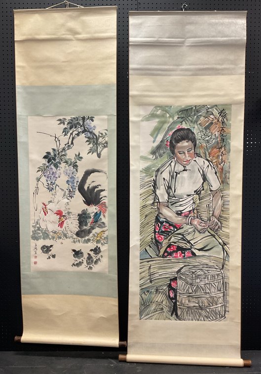 Chinese Hand-Painted Scrolls