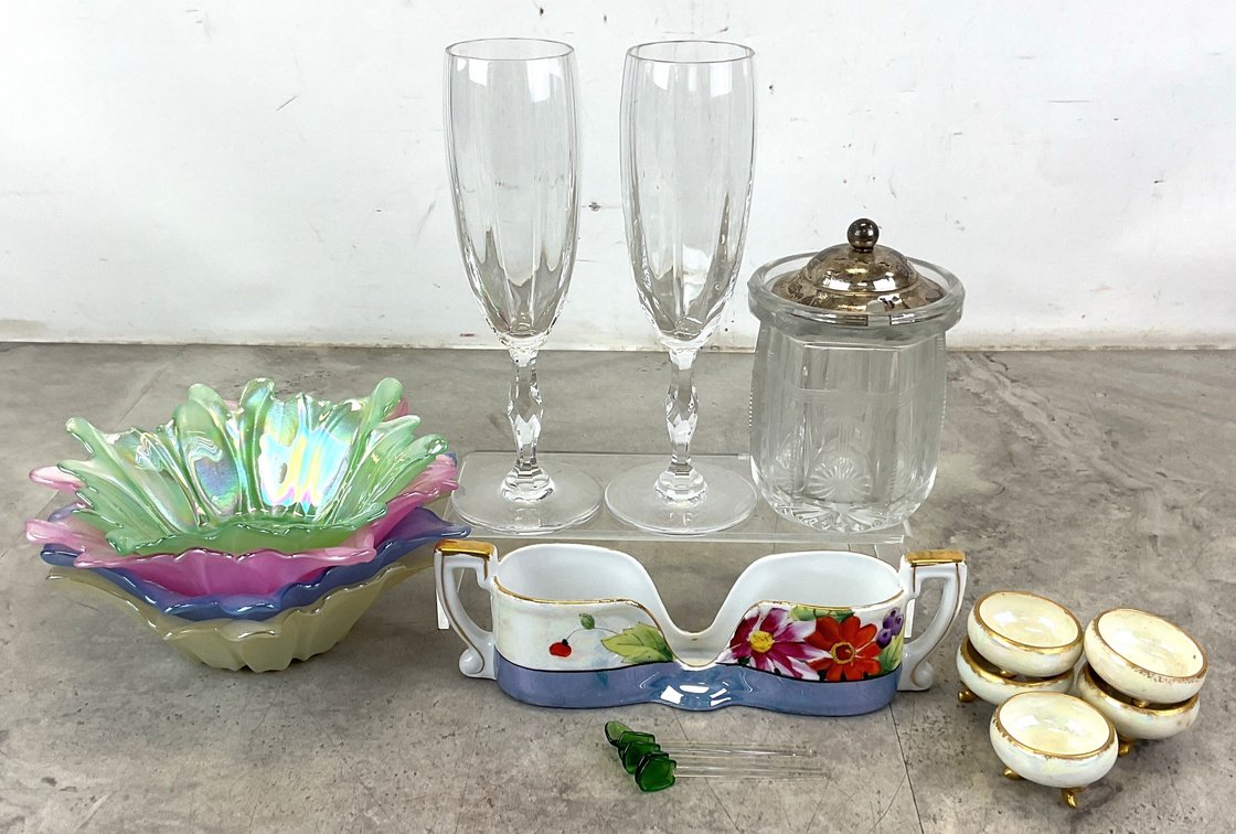 Glassware, Ceramic Bowls, and Ceramic Dishware