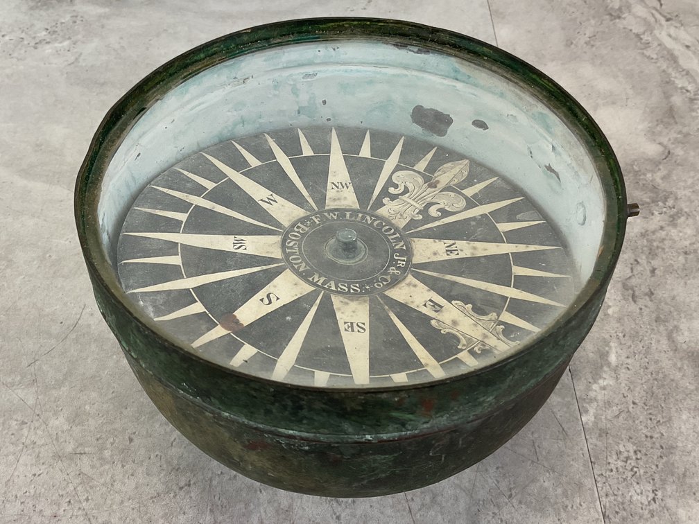 F.W. Lincoln Ship Compass