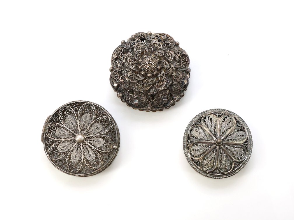 Sterling Silver Scent Boxes