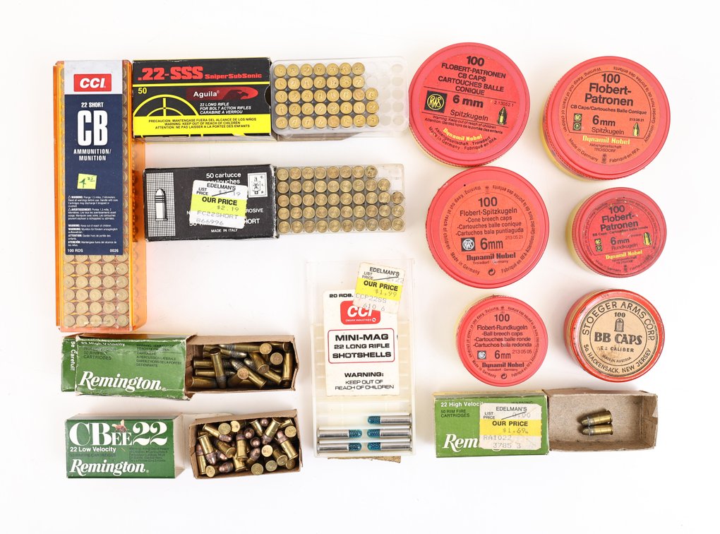 22/6mm Flobert Rimfire Ammo Assorted