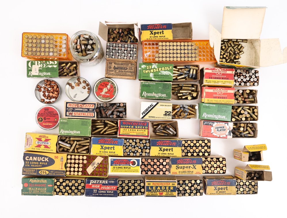 22 Rimfire Ammo And Collectible Boxes Assorted