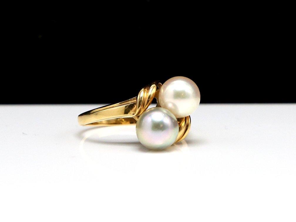 18k YG Pearl Ring