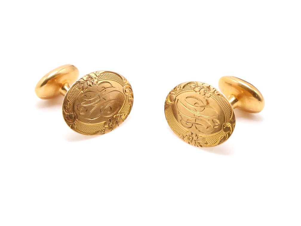 14k YG Cufflinks