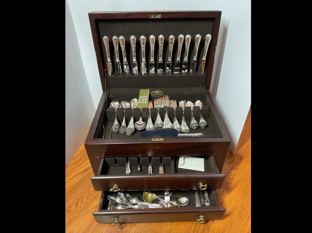 Christofle "Marly" Flatware Set with Chest