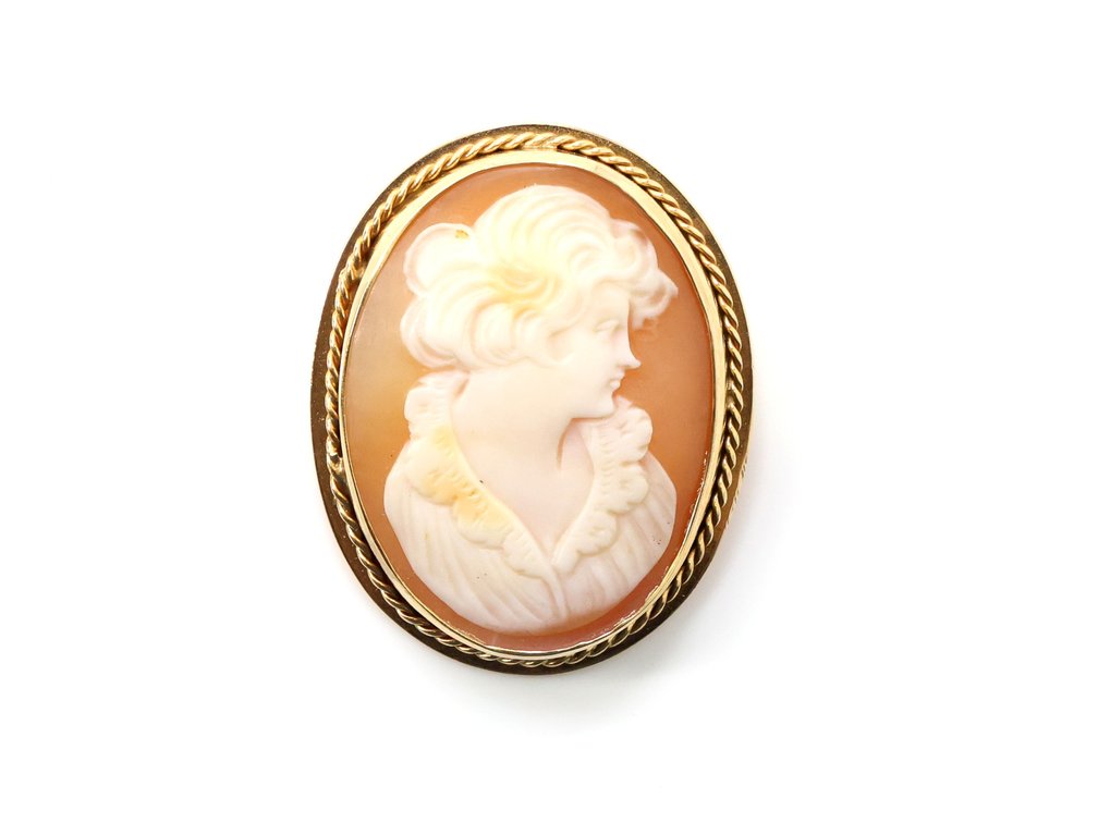 14k YG Cameo Pin/Pendant
