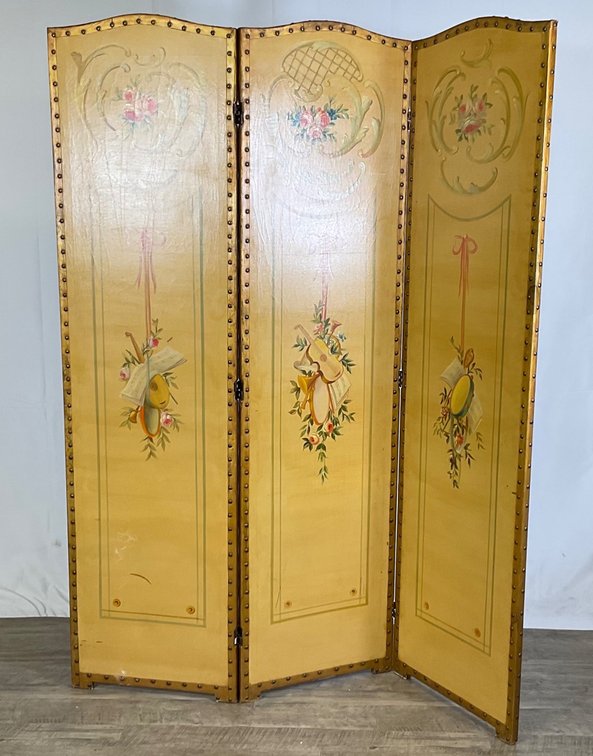 Hand-Painted Folding Screen