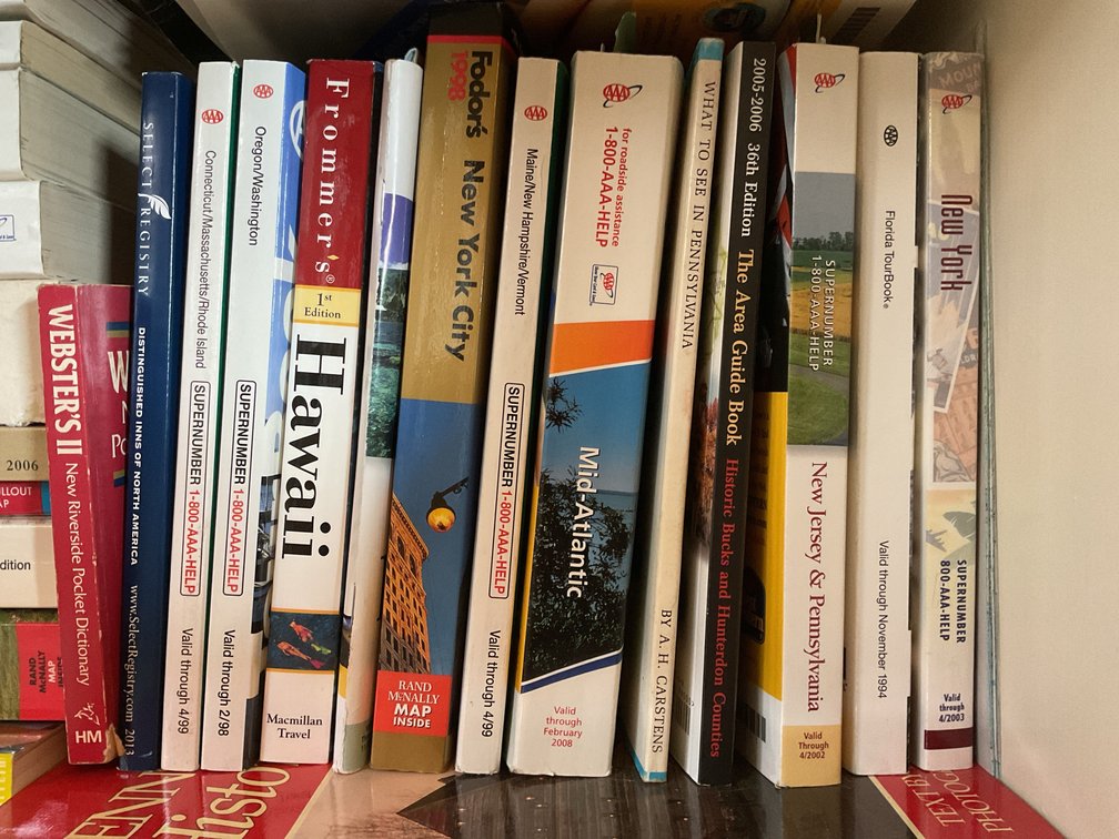 Assorted Reference, Travel and Automotive Books