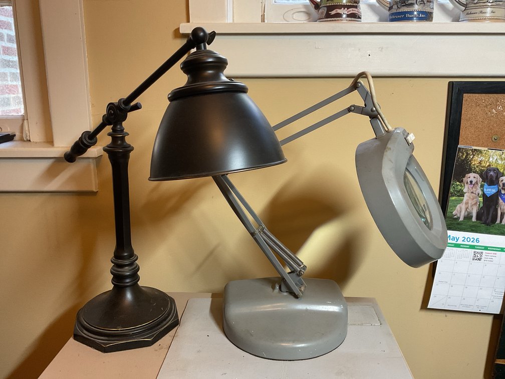 Desk Lamp and Magnifying Lamp