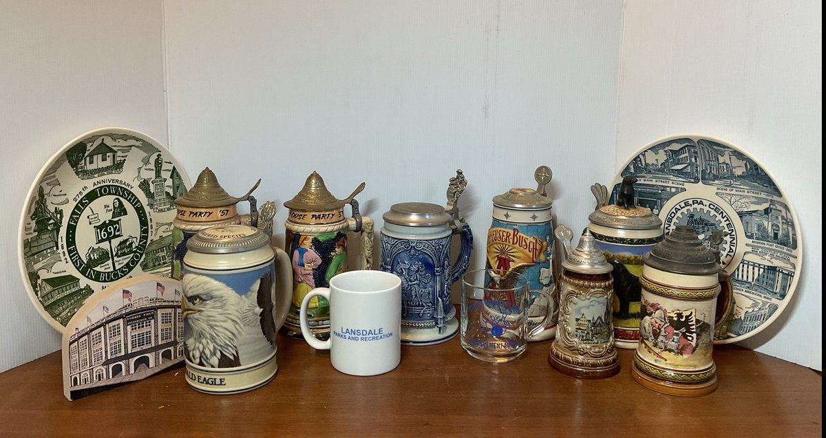 Commemorative Collector Steins, Plates, and Mugs