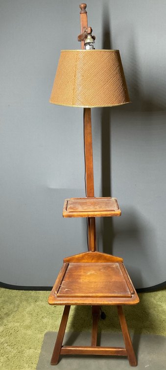 Cushman Creations Floor Lamp With Tables