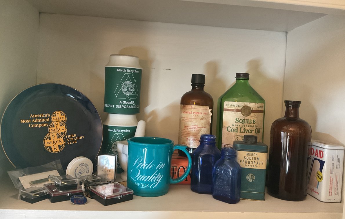 Vintage Merck Memorabilia and Apothecary Collectibles