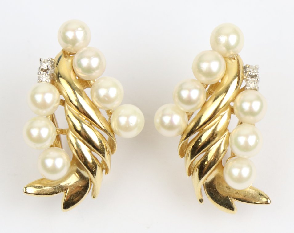 14k YG Earrings