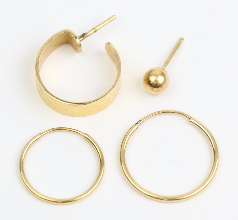 14k YG Earrings