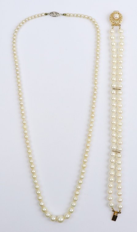 14k Clasp Pearls