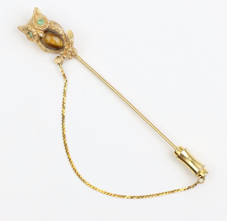 14k YG Hat Pin