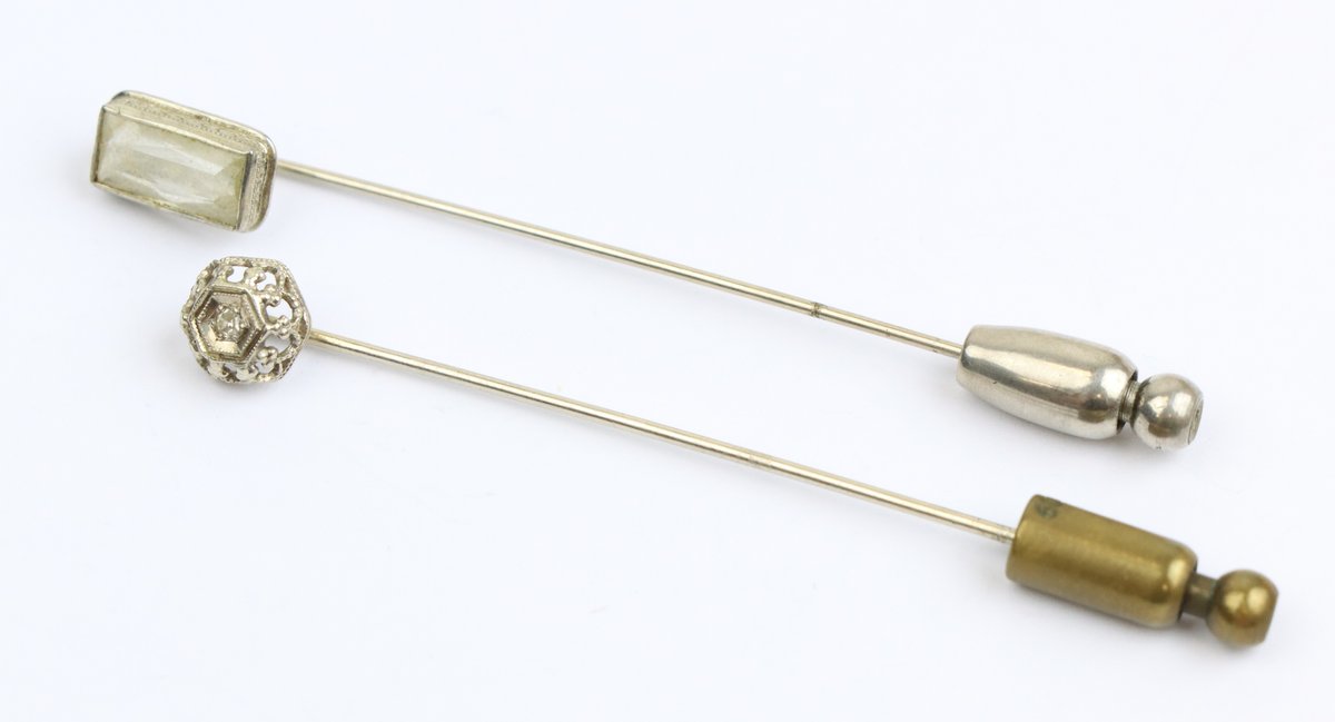 14k WG Hat pins