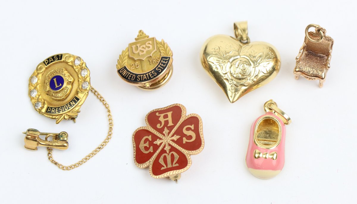 Gold Pins/Charms