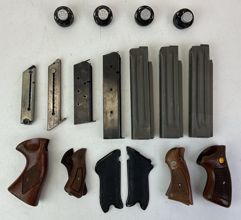 Revolver/Pistol Grips, And Magazines