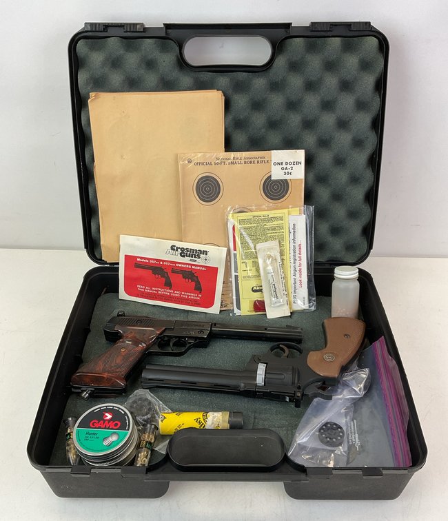 Lot Of 2 Co2 Pistols And Supplies