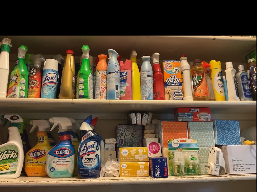 Assorted Household and Cleaning Supplies