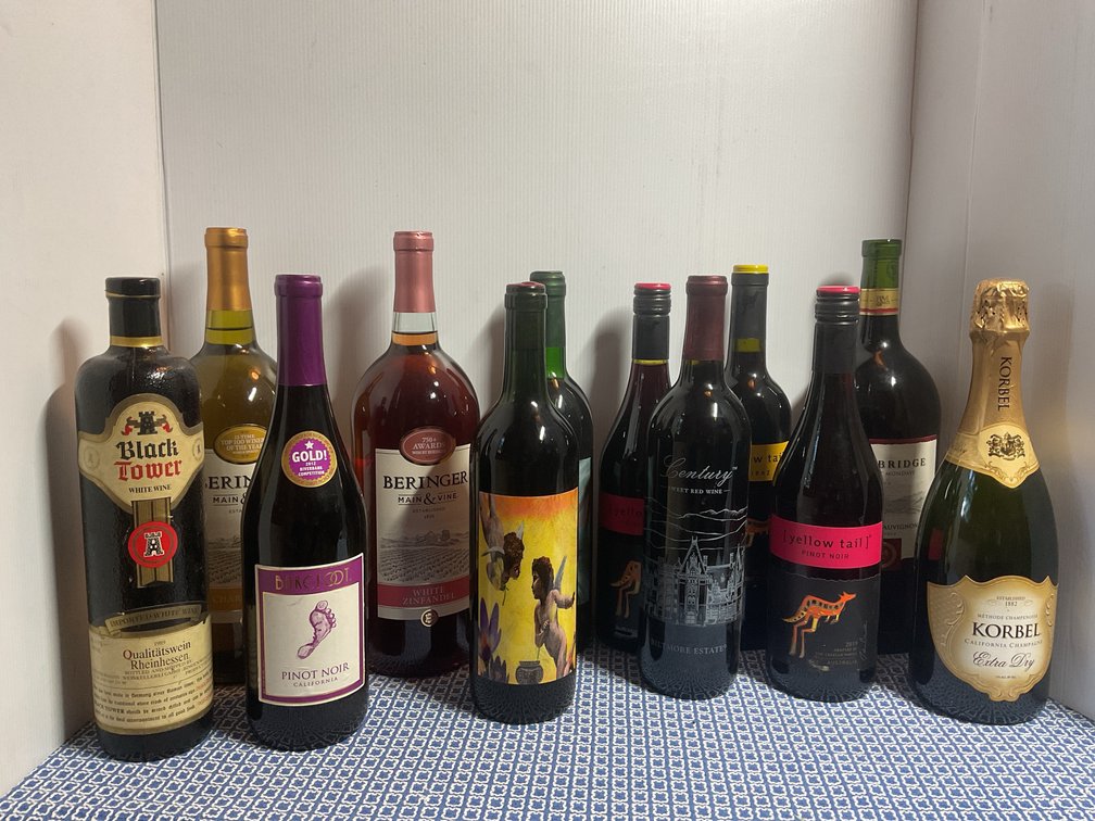 Assorted Wine and Sparkling Wine
