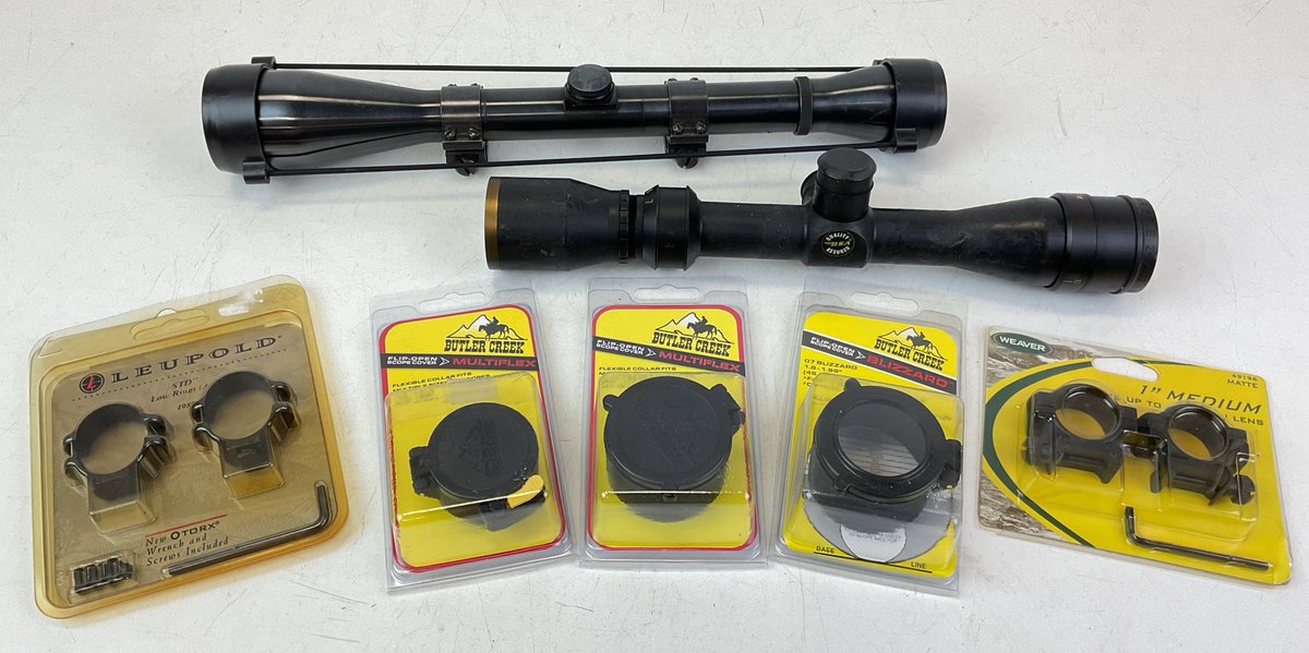 Rifle Scopes, Rings, and Caps