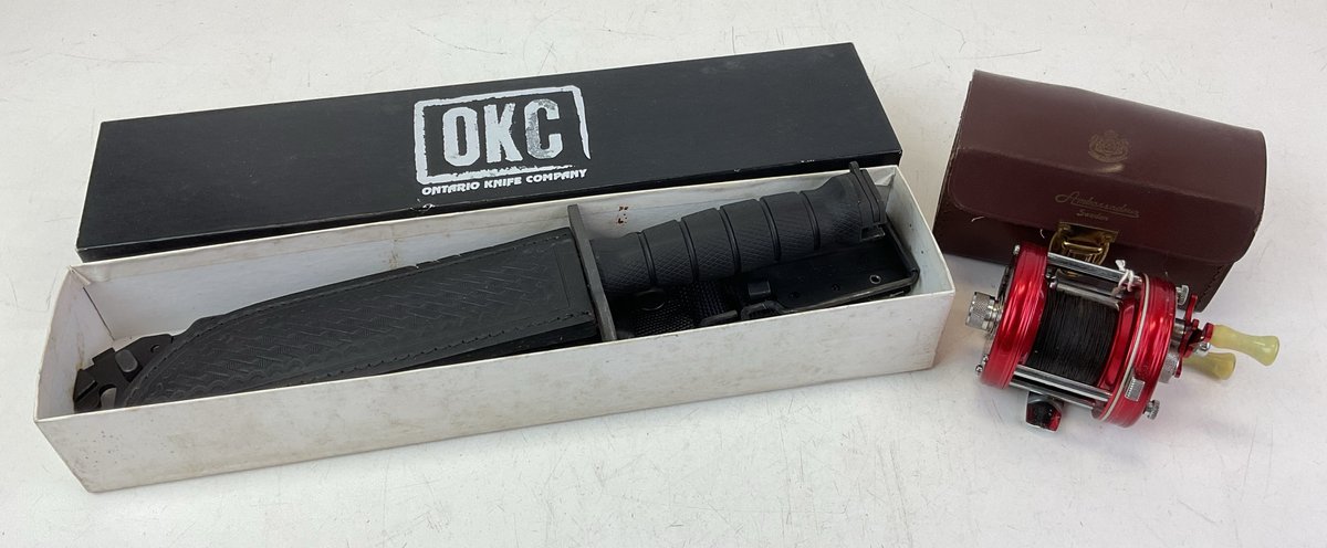 M9 Bayonet/Survival Knife And Deep Sea Fishing Reel