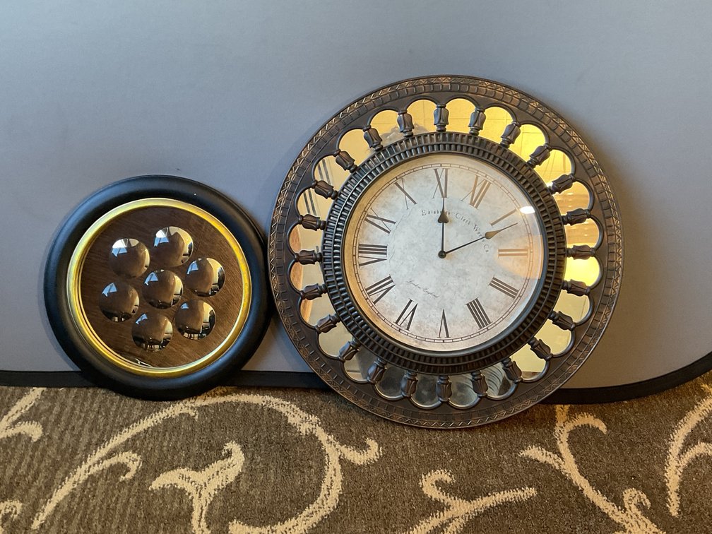 Decorator Clock and Mirror