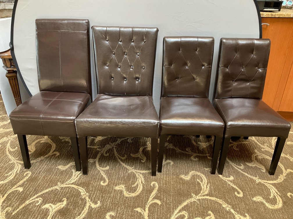 Noble House Faux Leather Chairs