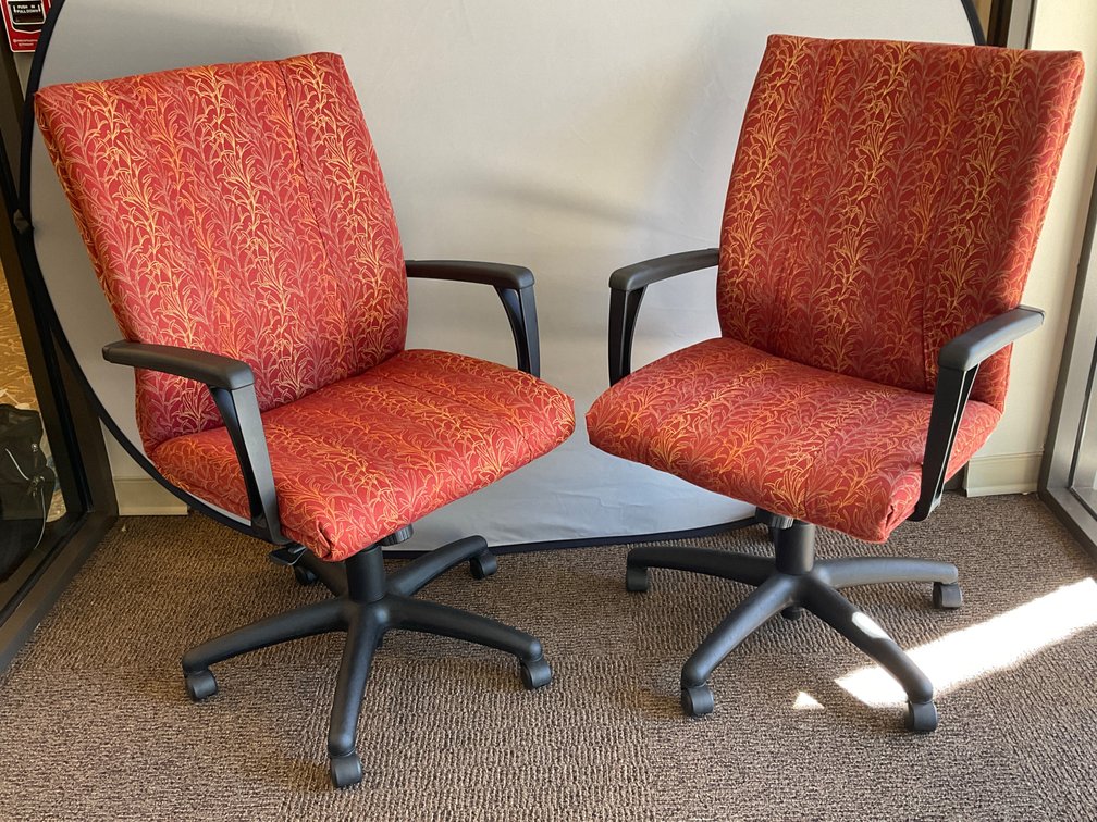 Pair of National Mid-Back Office Chairs