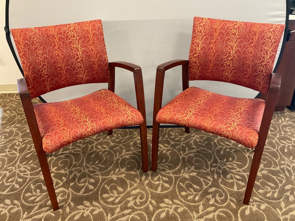 National Upholstered Arm Chairs