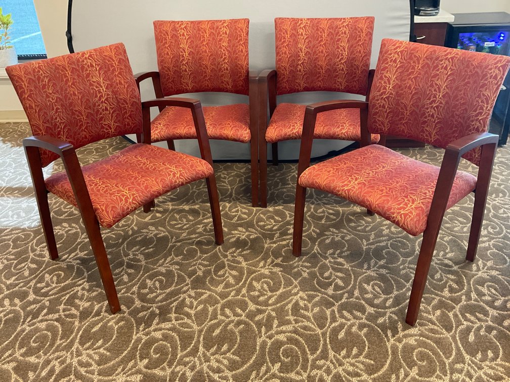 National Upholstered Arm Chairs