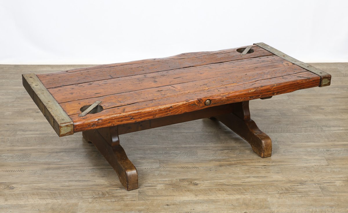 WWII Liberty Ship Hatch Door Coffee Table