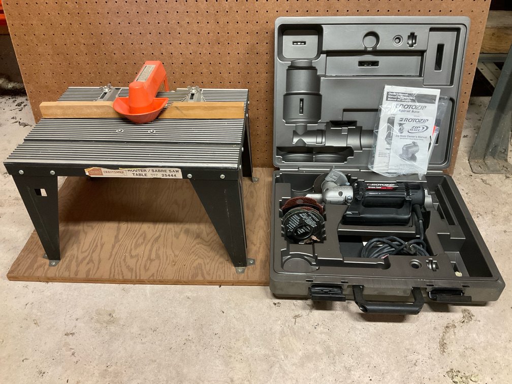 Craftsman Router Table and Rotozip Spiral Saw